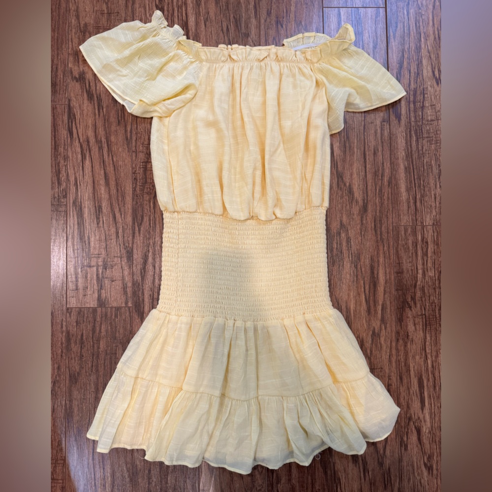 Bcbgeneration Light Yellow Ruffle Top - image 3